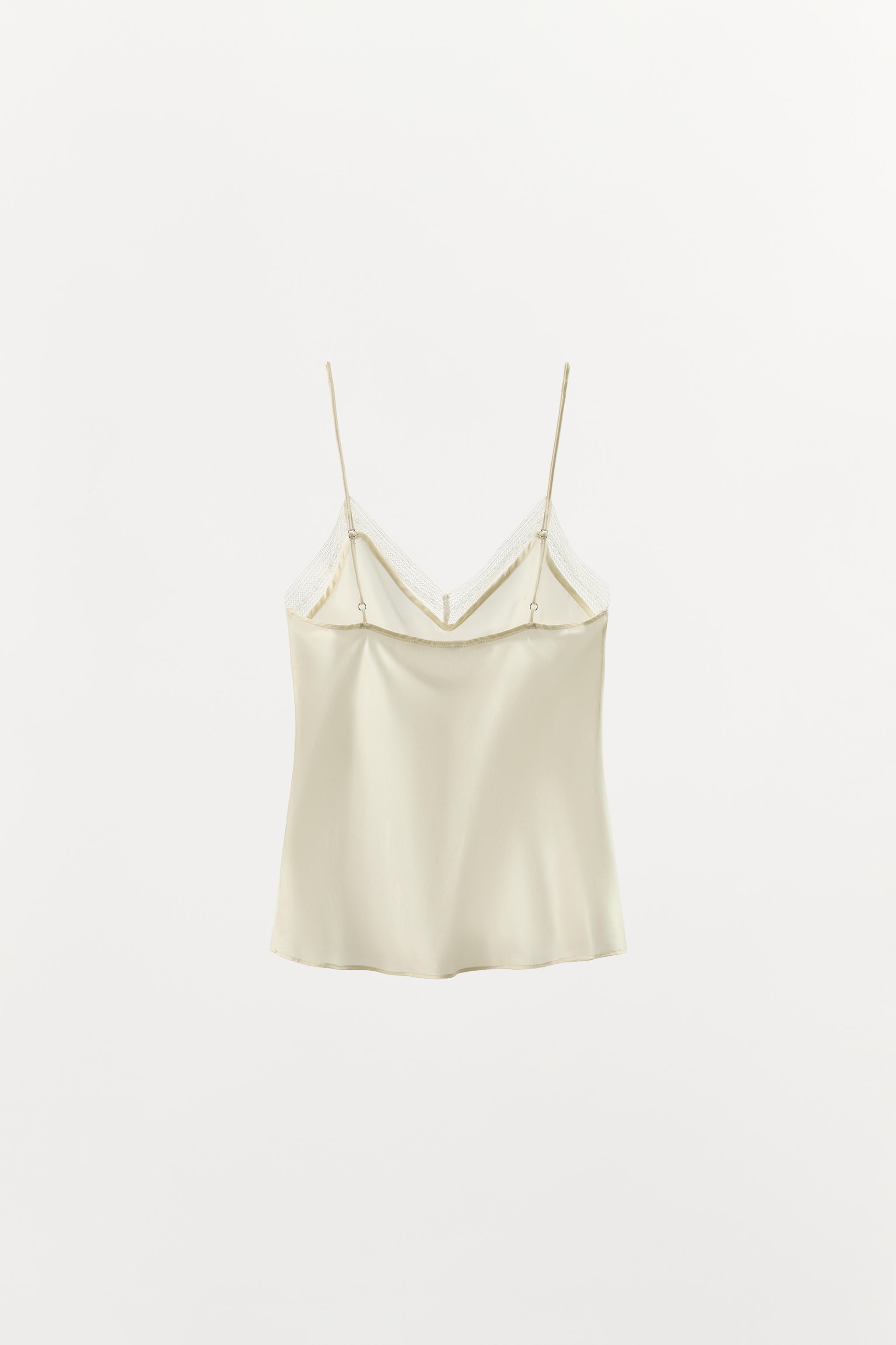 TOP 100% SOIE DENTELLE